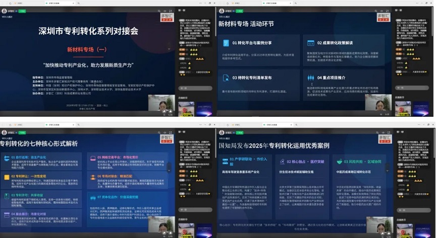 成功举办|2026年深圳市专利转化对接系列活动——新材料专场（一）